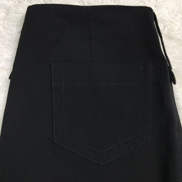 Alysi Women's Black Straight Slacks Trousers Pants Size 8 - Picture 3 of 14